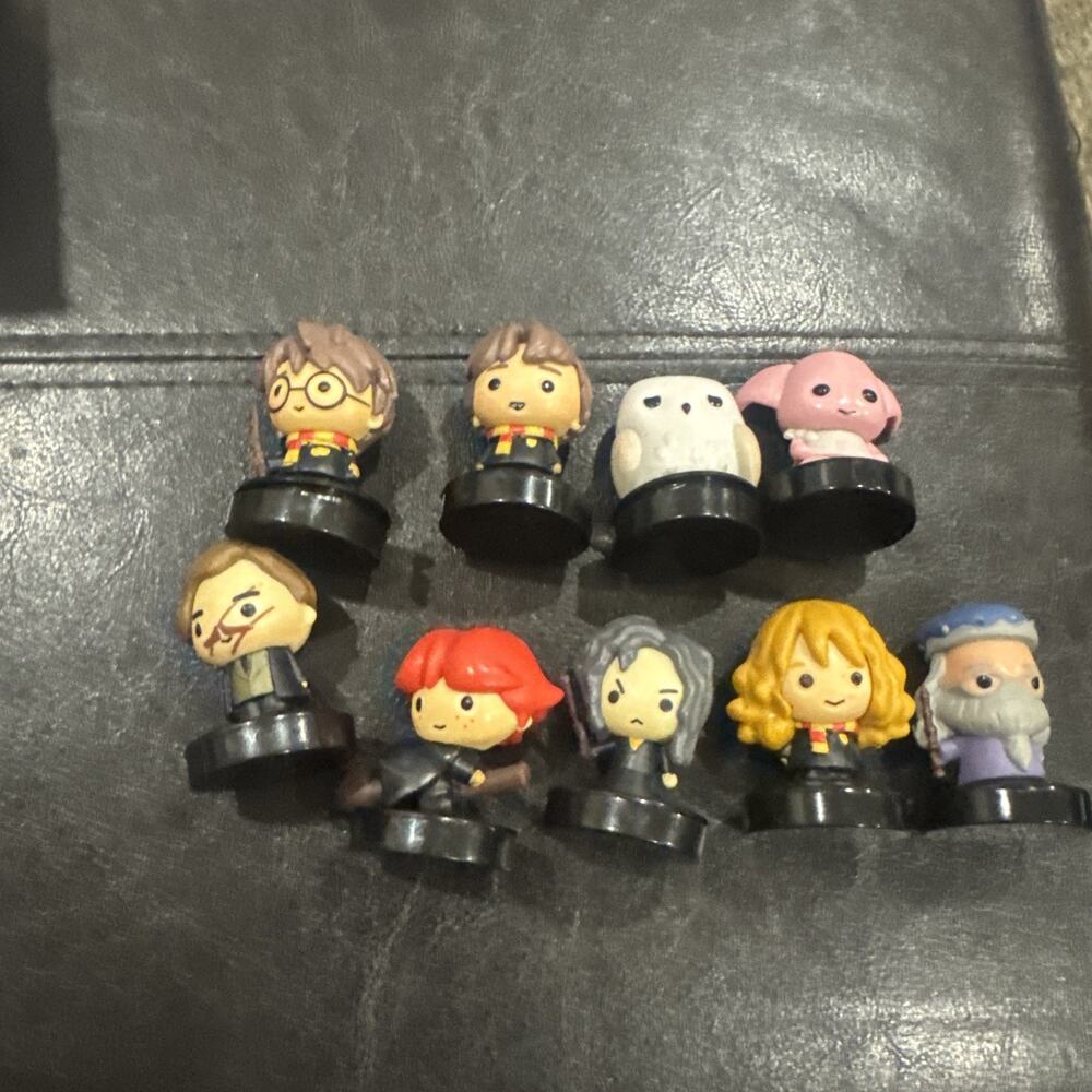 Harry Potter Collectible Rubber Stamps Lot of 9 Dobby Hedwig Hermione Ron Snape